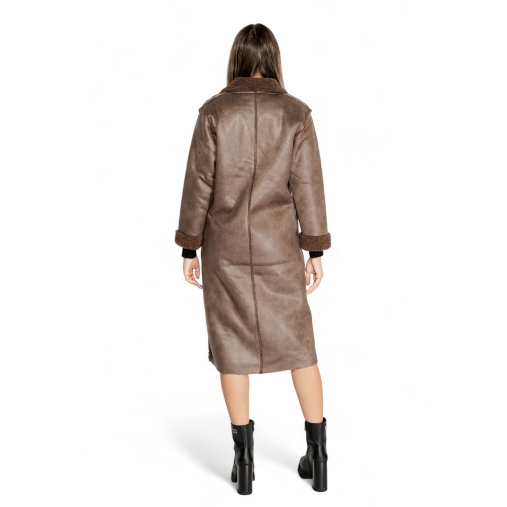 Cleré Brauner Polyester-Mantel